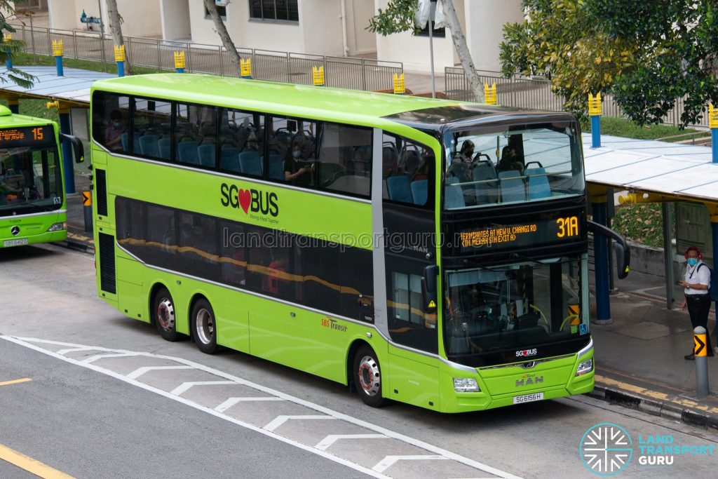 Bus 31A: SBS Transit MAN Lion's City DD A95 (SG6156H)