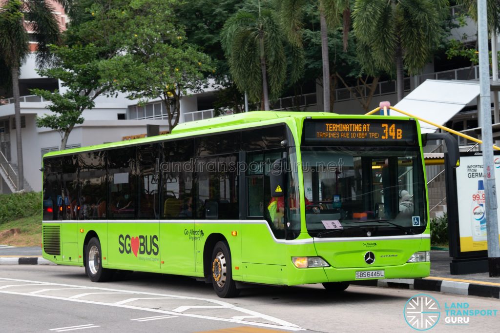 Bus 34B: Go-Ahead Mercedes-Benz Citaro (SBS6445L)