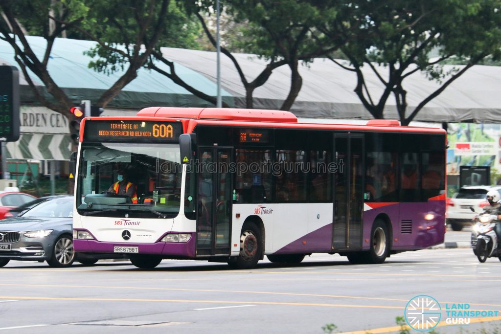 Bus 60A: SBS Transit Mercedes-Benz Citaro (SBS6798T)