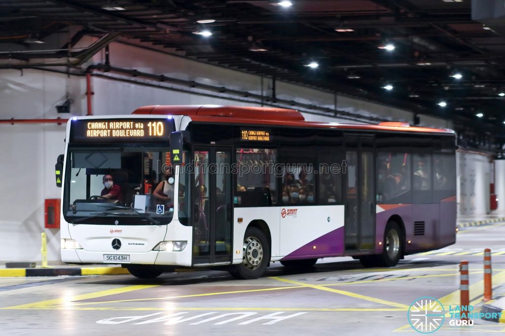 Bus 110: SMRT Mercedes-Benz Citaro (SG1043H)