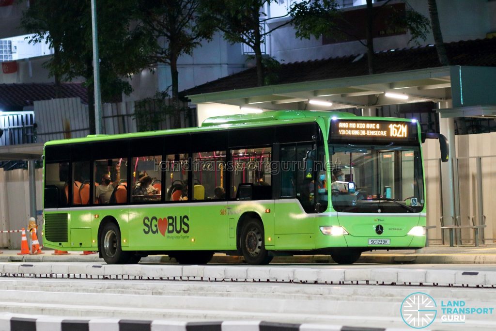 Bus 162m: Sbs Transit Mercedes-benz Citaro (sg1239k) | Land Transport Guru