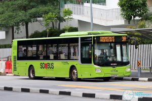 Bus 3A: Go-Ahead MAN Lion's City A22 (SG1844M)