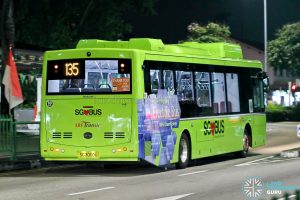 Bus 135: SBS Transit BYD K9 - Rear (SG3060U)