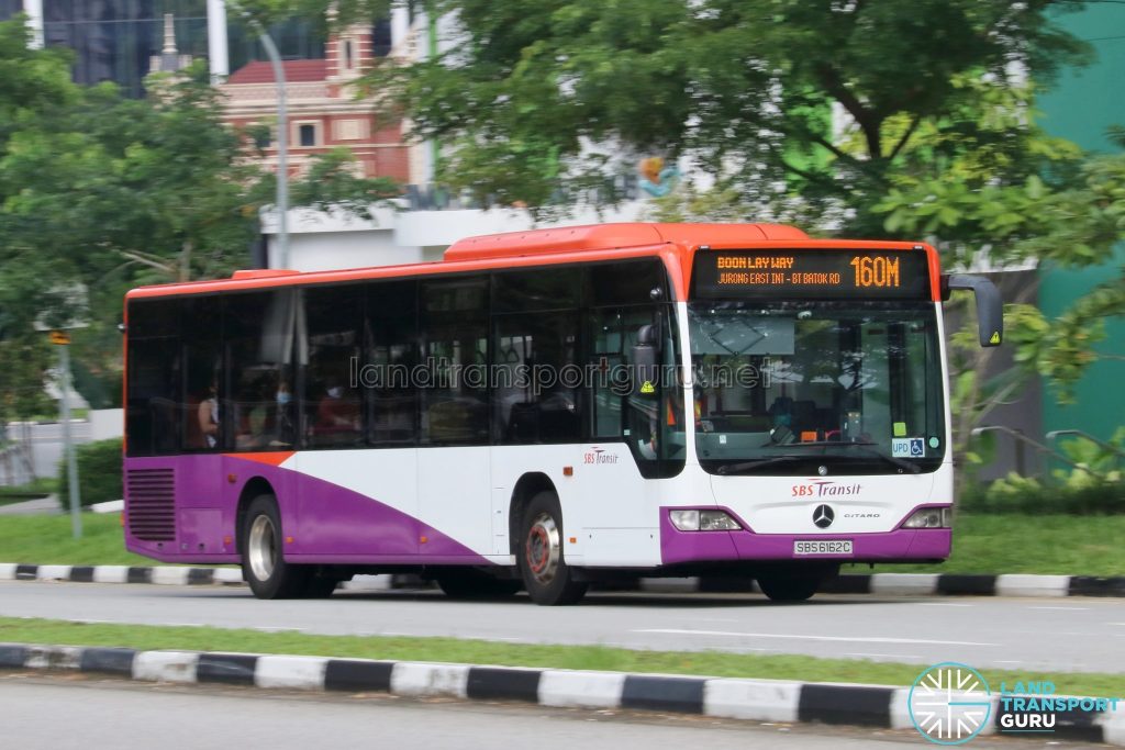 Bus 160M: SBS Transit Mercedes-Benz Citaro (SBS6162C)