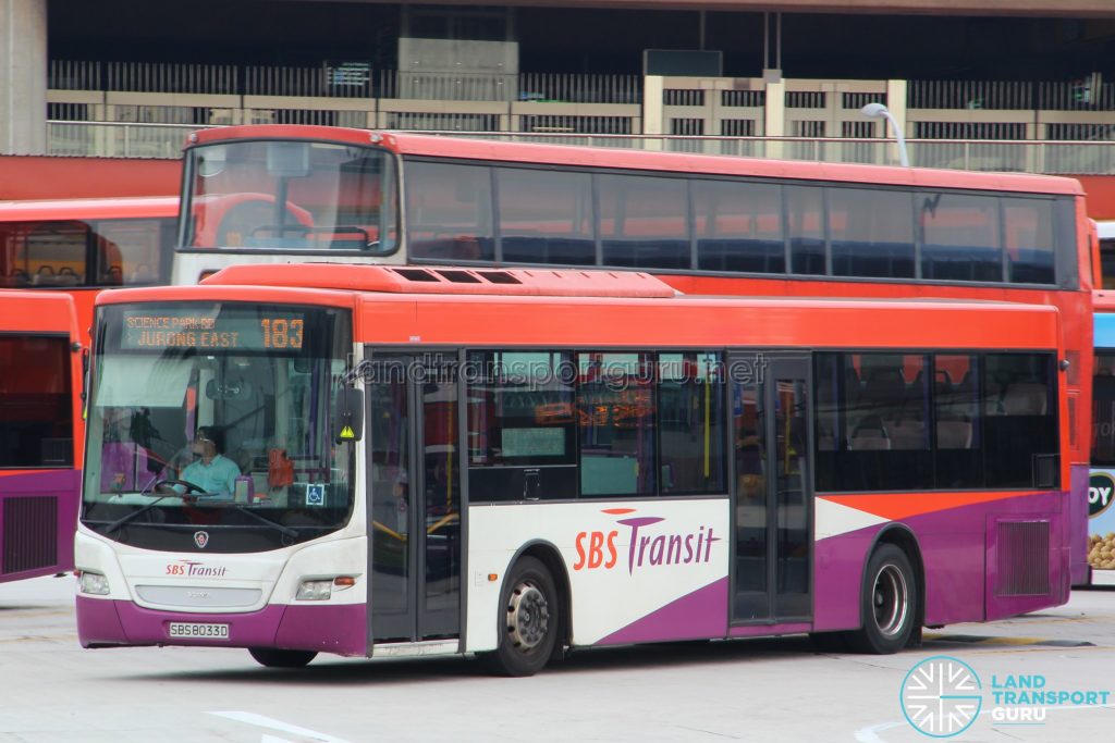 Bus 183: SBS Transit Scania K230UB Demonstrator (SBS8033D)