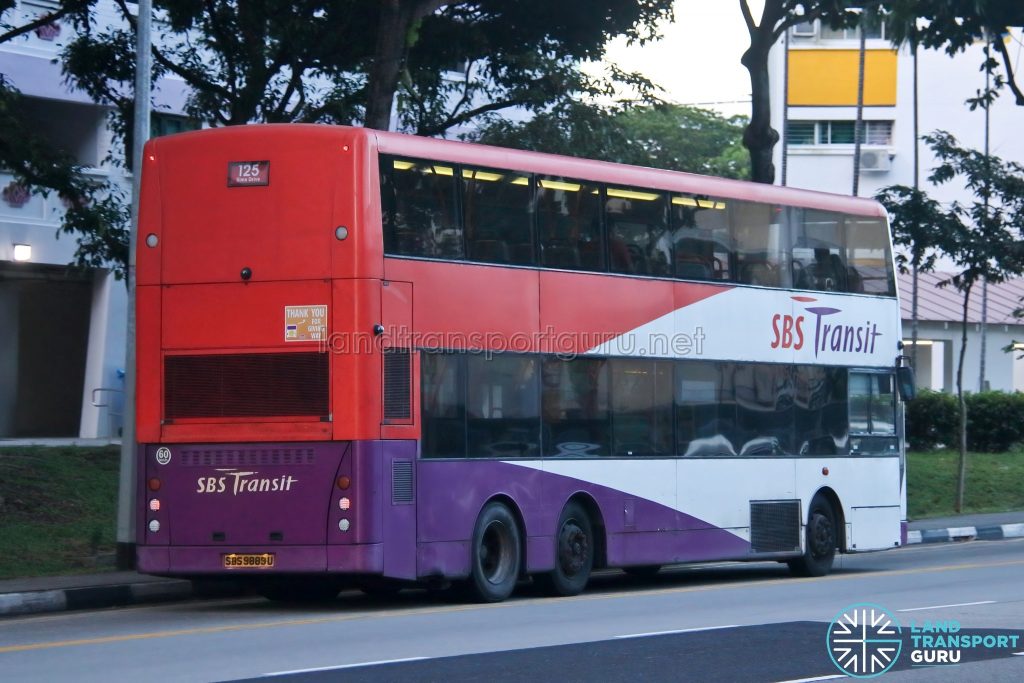 Bus 28 - SBS Transit Volvo B10TL CDGE (SBS9889U) - Rear