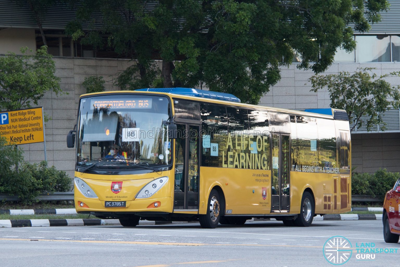 Nus Bus Bb Comfortdelgro Volvo B9l Pc3785t Land Transport Guru