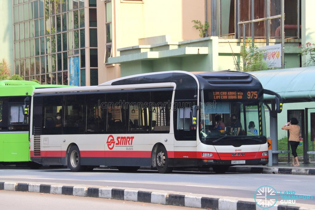 Bus 975: SMRT MAN A22 (SMB1303E)