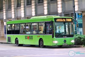 Bus 700A: SMRT Mercedes-Benz OC500LE (SMB16R)