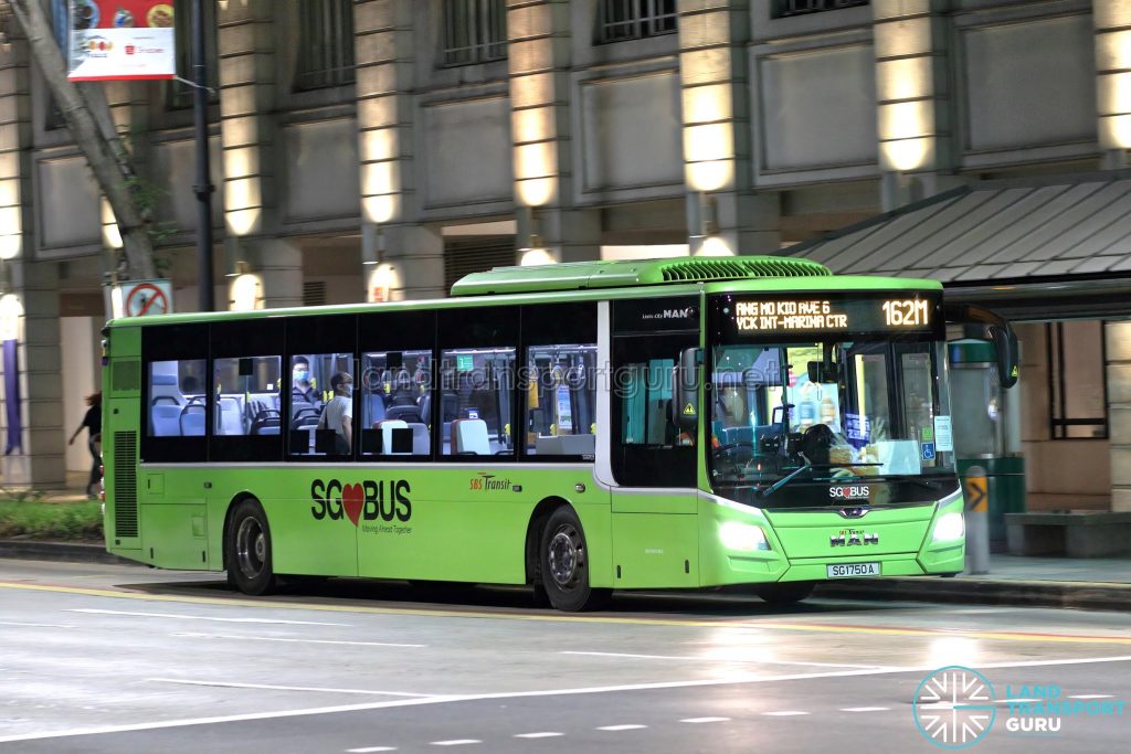 Bus 162M: SBS Transit MAN Lion's City A22 (SG1750A)