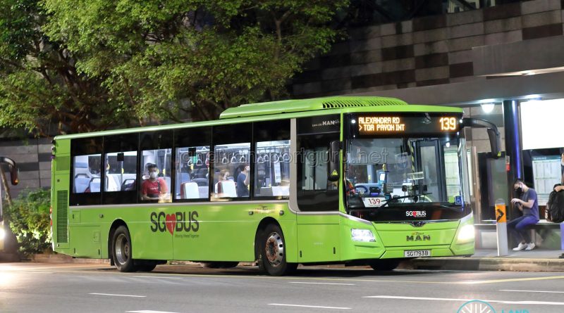 Bus 139 - SBS Transit MAN A22 Euro 6 (SG1793B)