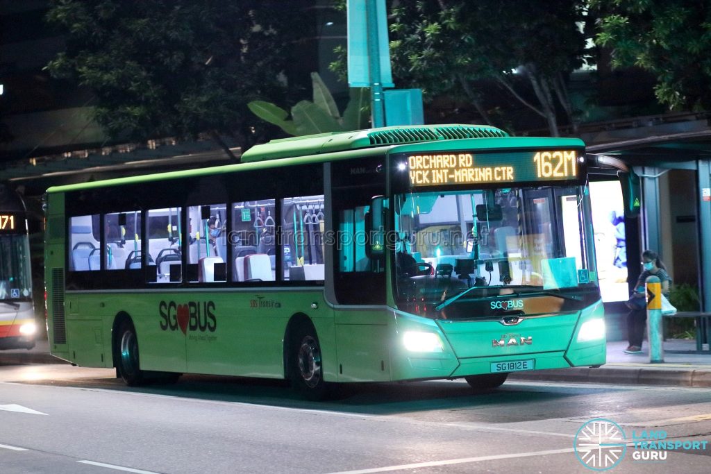 Bus 162M: SBS Transit MAN Lion's City A22 (SG1812E)