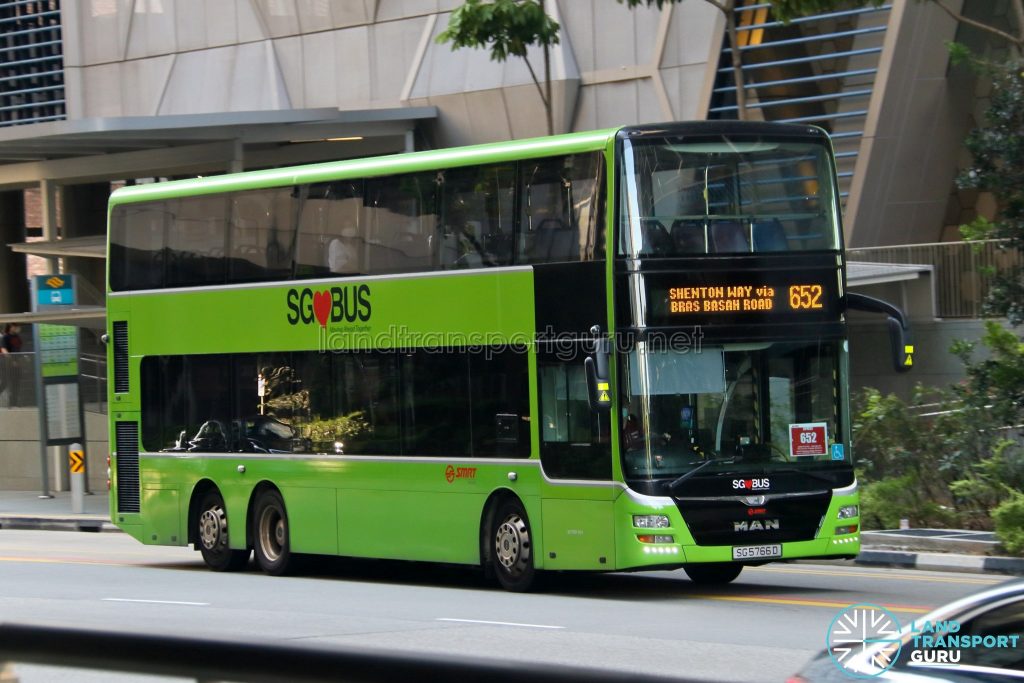 City Direct 652 - SMRT Buses MAN A95 (SG5766F)