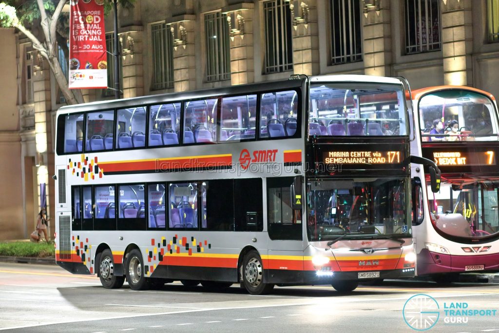 Bus 171: SMRT MAN Lion's City DD A95 (SMB5892U)