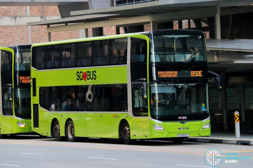 Bus 850E: SBS Transit MAN Lion's City DD A95 (SG5926J)