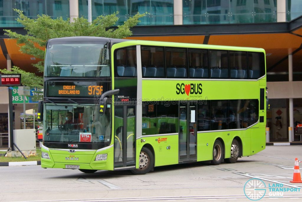 Bus 975A: SMRT MAN Lion's City DD A95 (SG6020R)