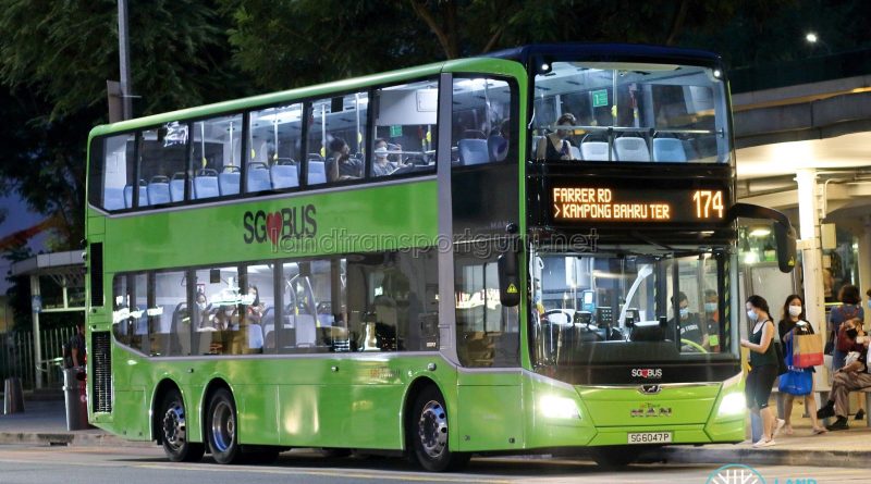 Bus 174: SBS Transit MAN Lion's City DD A95 (SG6047P)