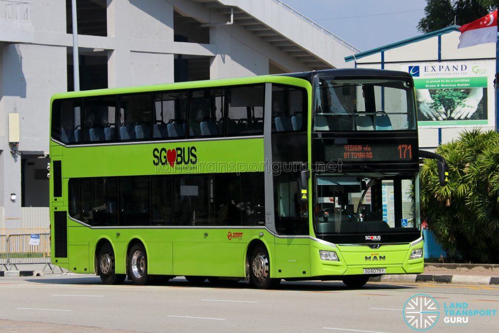 Bus 171: SMRT MAN Lion's City DD A95 (SG6079Y)