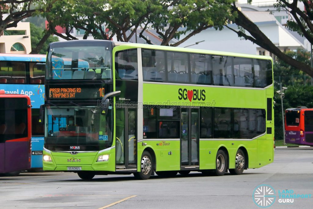 Bus 10: SBS Transit MAN Lion's City DD A95 (SG6082L)