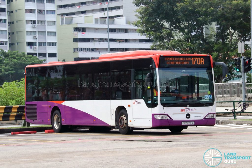 Bus 170A: SBS Transit Mercedes-Benz Citaro (SBS6111A)