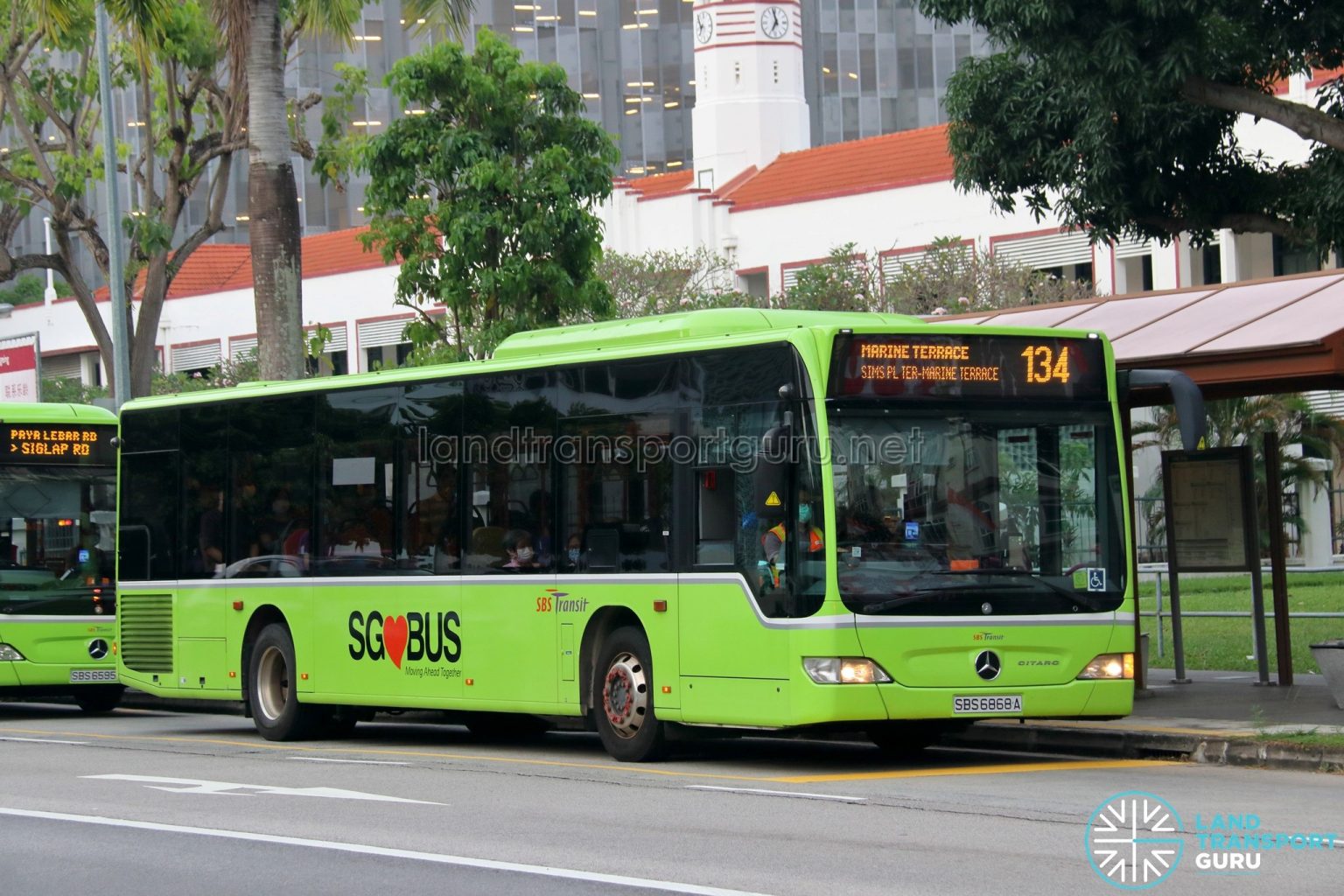Bus 134: SBS Transit Mercedes-Benz Citaro (SBS6868A) | Land Transport Guru