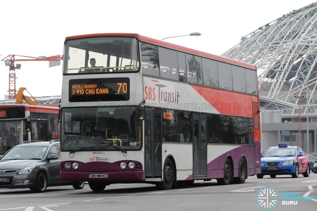 Bus 70: SBS Transit Volvo B10TL (SBS9844Z)