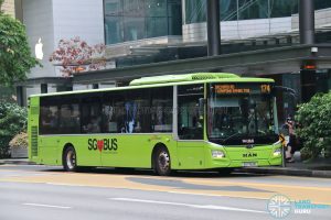 Bus 174 - SBS Transit MAN A22 Euro 6 (SG1763M)