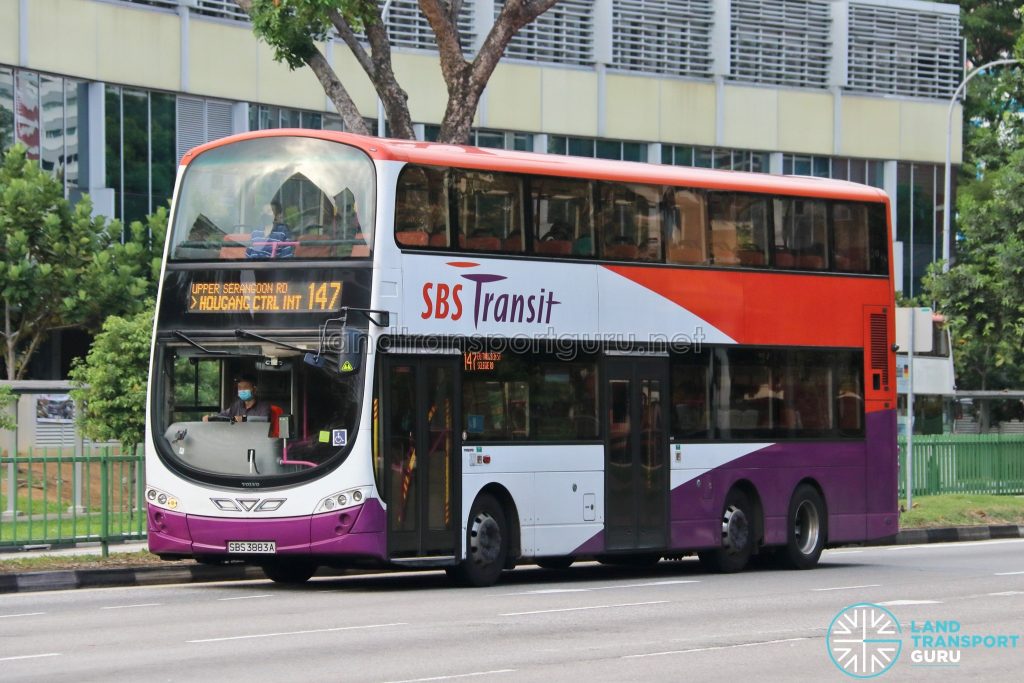 Bus 147 - SBS Transit Volvo B9TL Wright (SBS3883A)