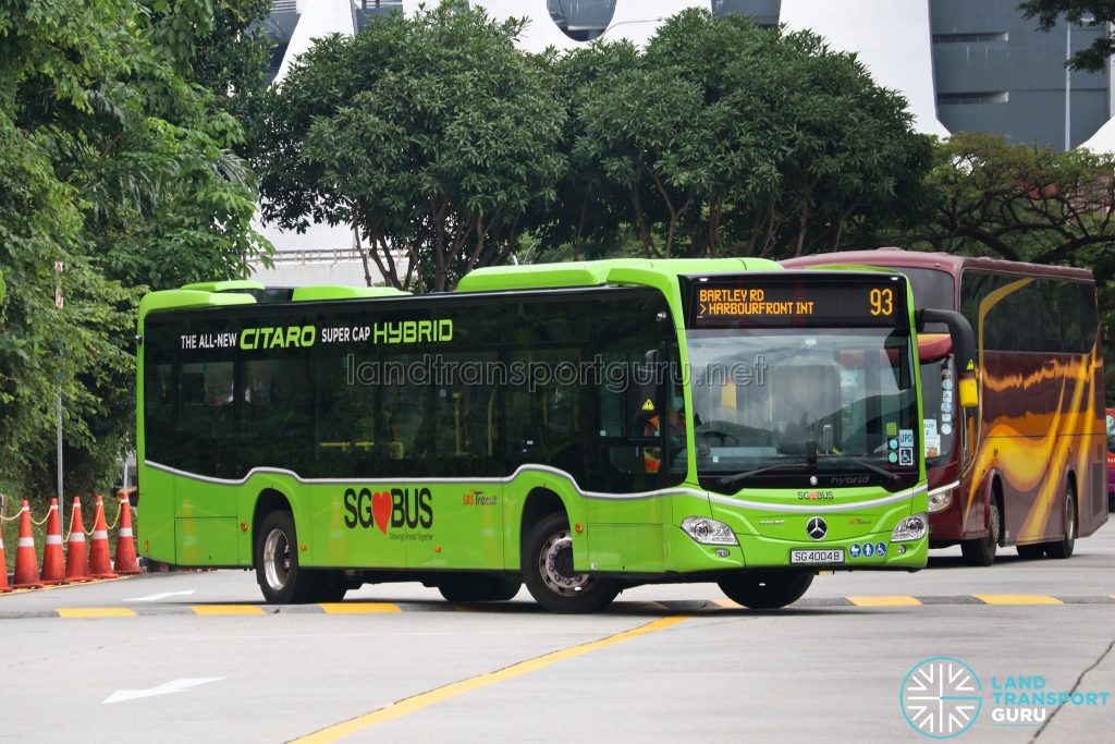 Bus 93 - SBS Transit Mercedes-Benz Citaro hybrid (SG4004B)