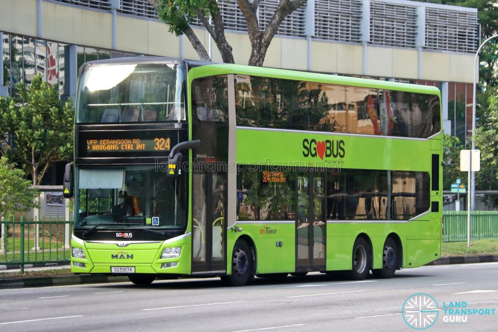 Bus 324 - SBS Transit MAN A95 (SG5917K)