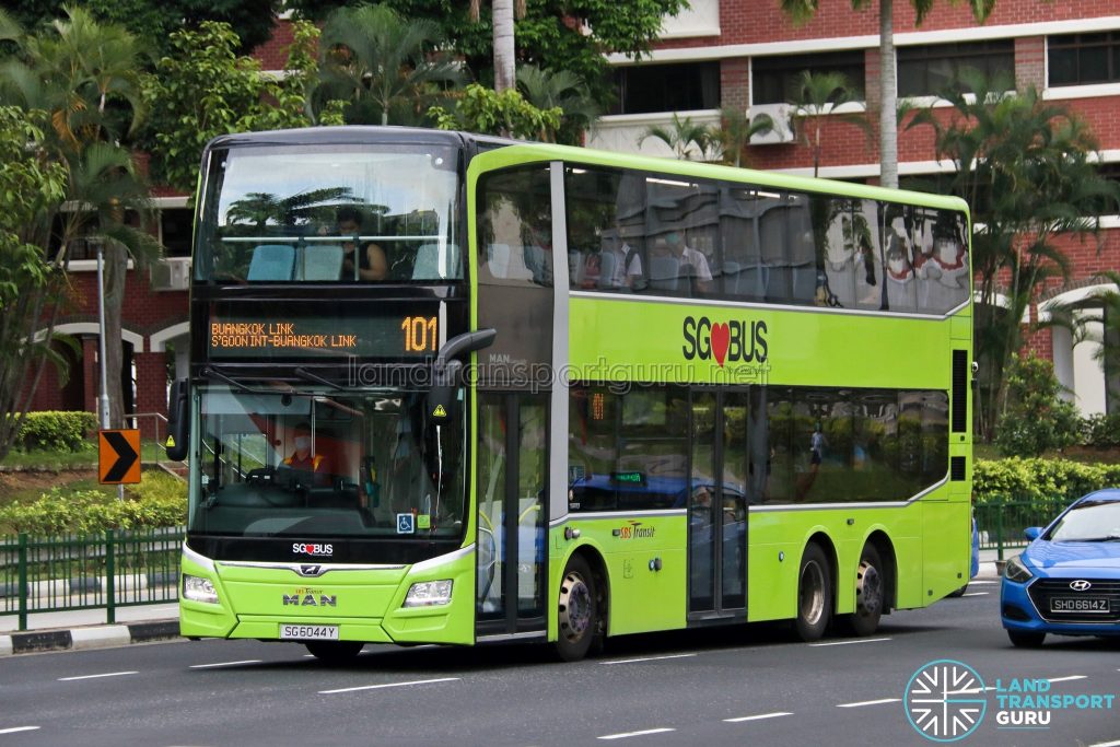 Bus 101: SBS Transit MAN Lion's City DD A95 (SG6044Y)