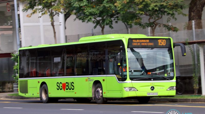 Bus 150 - SBS Transit Mercedes-Benz Citaro (SBS6859B)