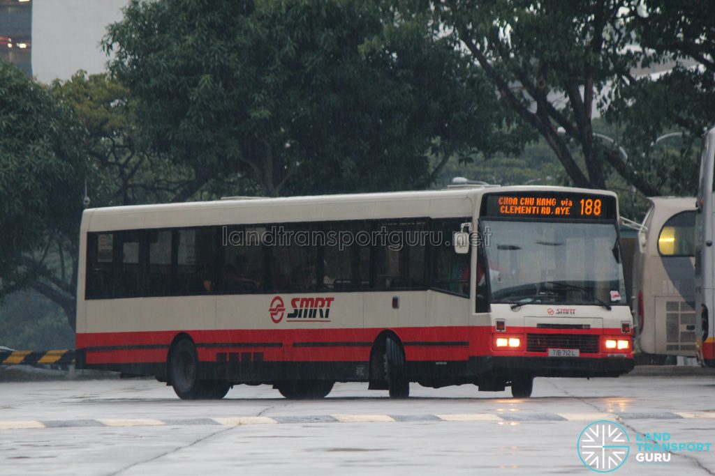 Bus 188: SMRT DAF SB220 (TIB712L)