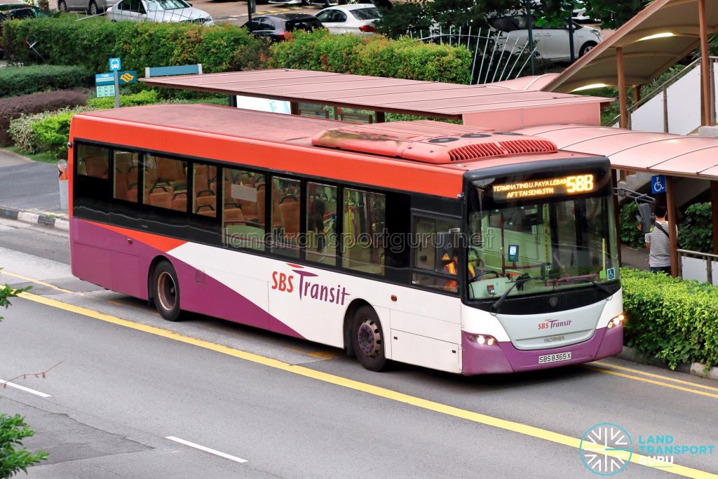 Bus 58B - SBS Transit Scania K230UB Euro IV (SBS8365X)