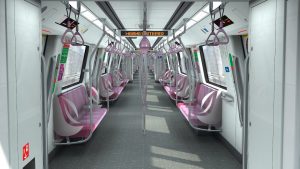 Interior of Bombardier MOVIA CR151 (40 Additional New Trains Ordered in September 2020) (Image: LTA)
