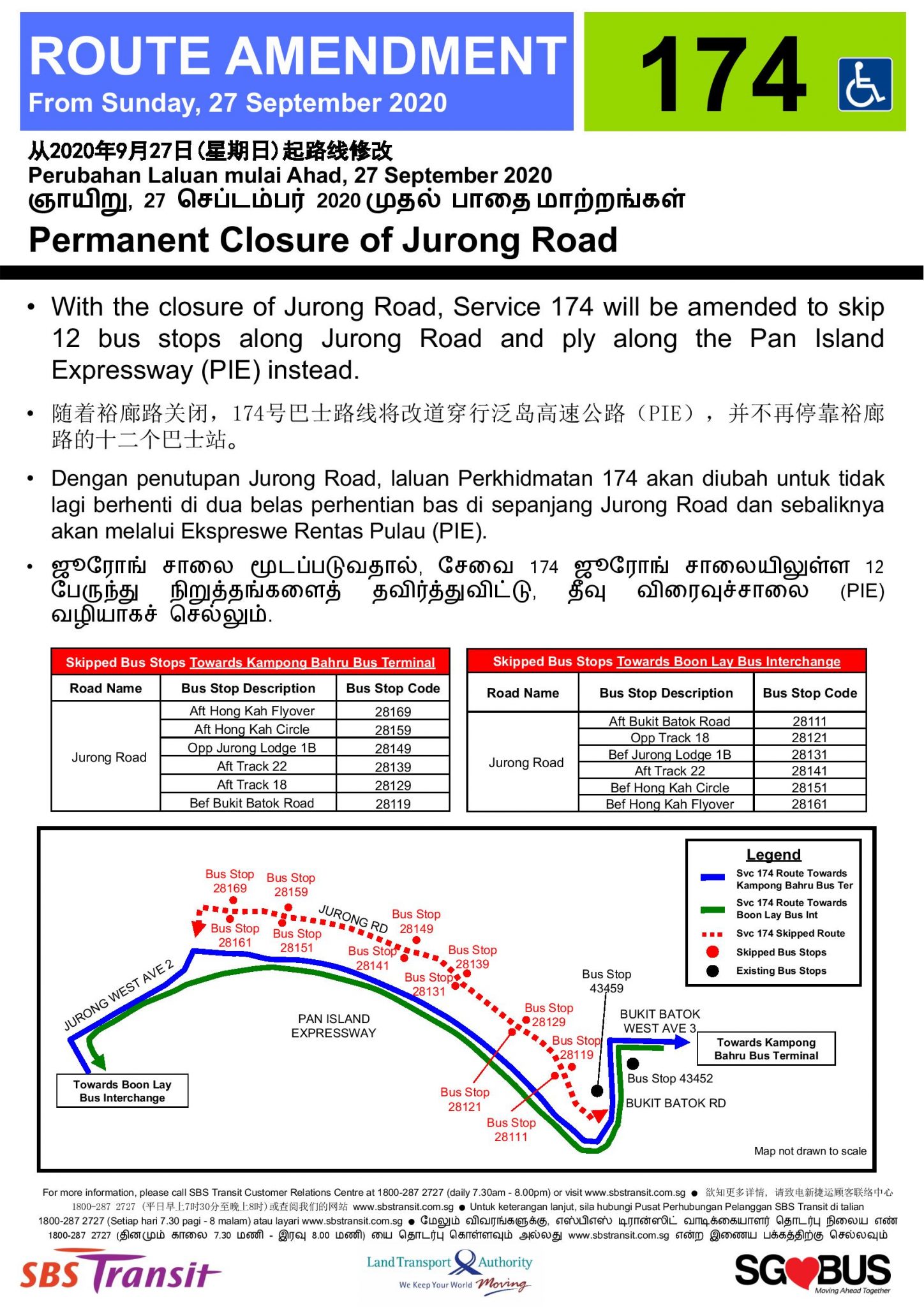 SBS Transit Bus Service 174 | Land Transport Guru