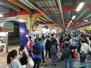 Crowd Level during MRT Disruption - Jurong East Temp Int