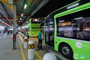 NSL & EWL Bridging Bus at Jurong East Temp Int during MRT Disruption on 14 Oct 2020