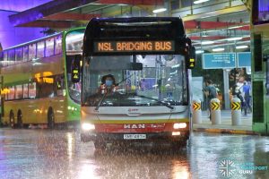 NSL Free Bridging Bus (SMB1487H) at Jurong East Temp Int