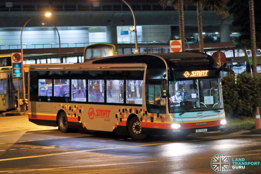 NSL Free Bridging Bus - SMRT Buses MAN A22 (SG1705G)