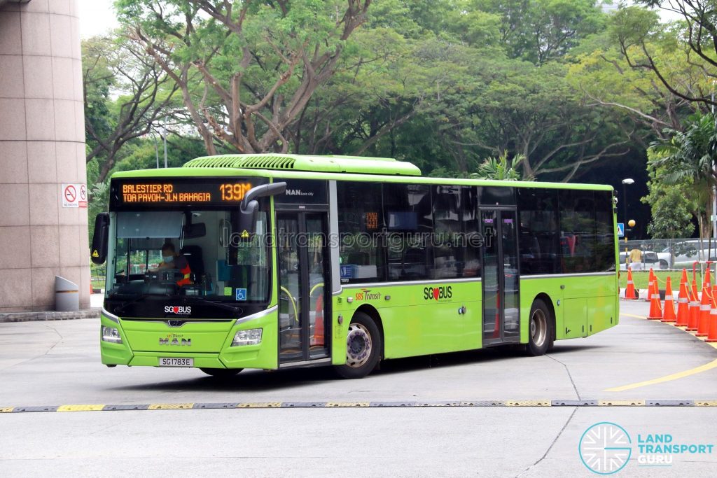 Bus 139M - SBS Transit MAN A22 Euro 6 (SG1783E)