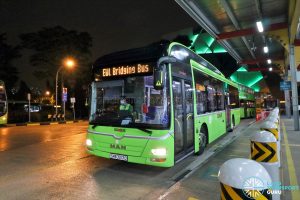Tower Transit EWL Free Bridging Bus (SMB3013D) at Jurong East Temp Int