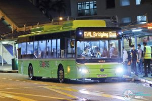 EWL Free Bridging Bus - Tower Transit Yutong E12 (SG3090H)