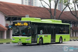 Bus 189A: Tower Transit Yutong E12 (SG3090H)