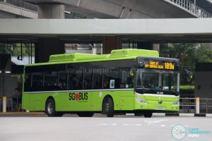 Bus 189A: Tower Transit Yutong E12 (SG3090H)