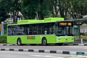 Bus 189 - Tower Transit Yutong E12 (SG3091E)