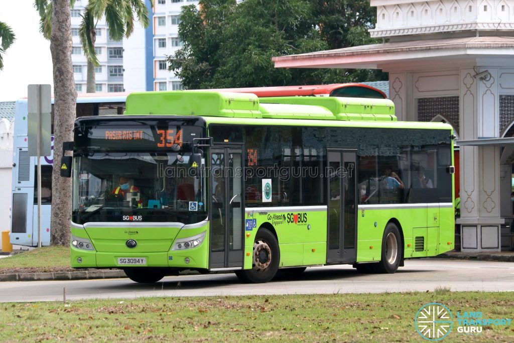 Bus 354 - Go-Ahead Singapore Yutong E12 (SG3094Y)