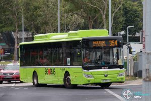 Bus 354: Go-Ahead Yutong E12 (SG3094Y)