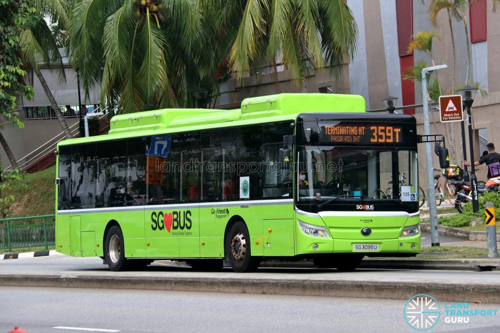 Bus 359T - Go-Ahead Singapore Yutong E12 (SG3095U)