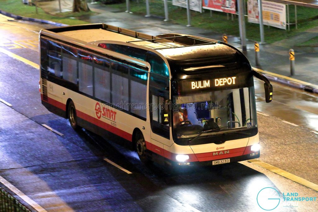 Bulim Depot - SMRT Buses MAN A22 (SMB323D)